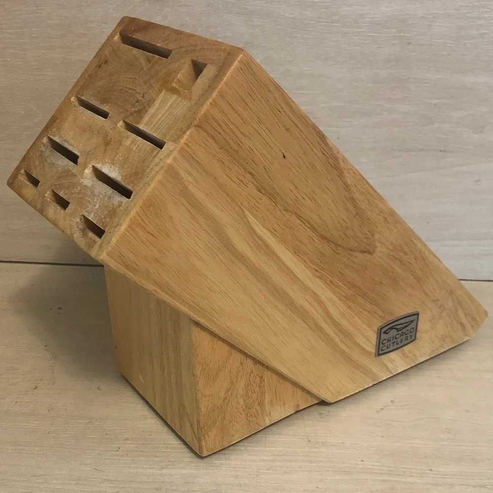 Chicago Cutlery 9 Slot Wooden Knife Block